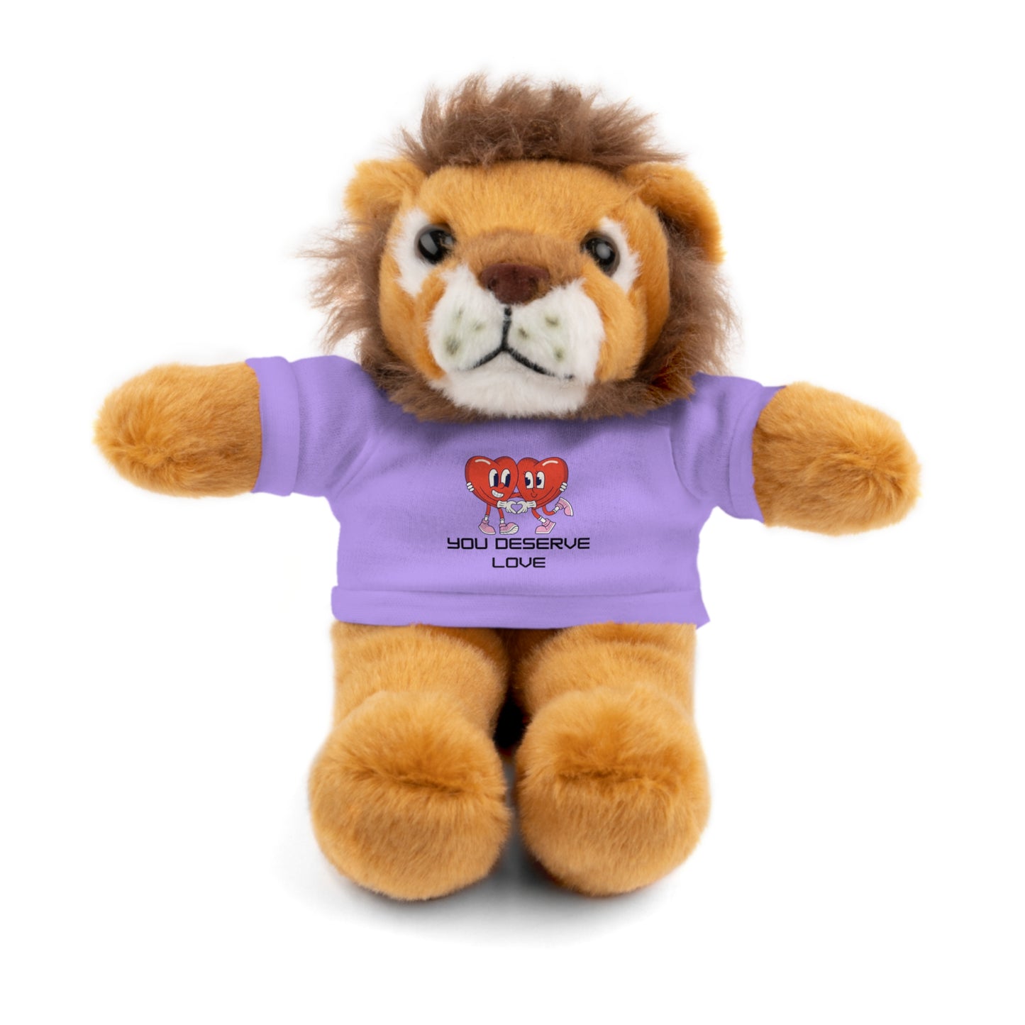 Adorable Stuffed Animals with 'You Deserve Love' Tee - Arctic Threadworks