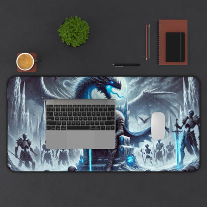 Epic Fantasy Desk Mat  Dragon & Warrior Edition