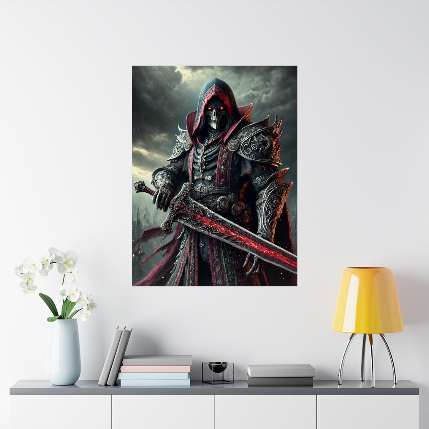 Dark Fantasy Matte Vertical Posters - Epic Warrior Design for Home Decor 20 $ Poster Level Up Your Walls – Gaming Posters Arctic Threadworks Arctic Threadworks