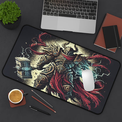 Mythical Warrior Desk Mat - Gamer Office Accessories