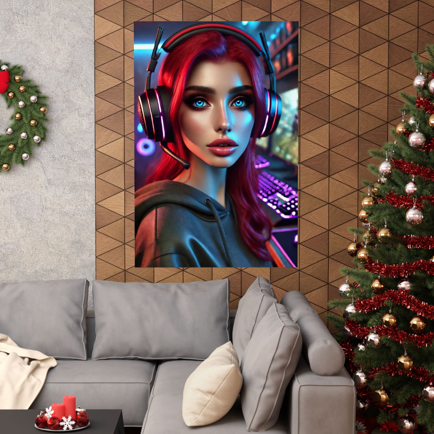 Gamer Girl Poster - Arctic Threadworks