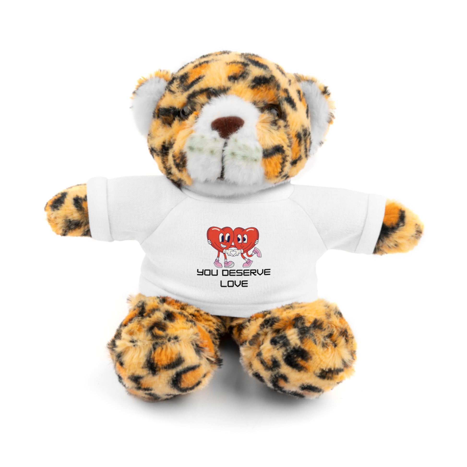 Adorable Stuffed Animals with 'You Deserve Love' Tee - Arctic Threadworks