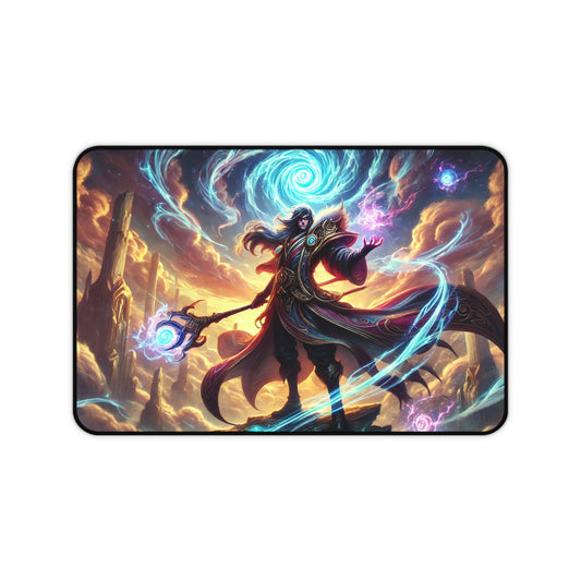 Mystical Mage Desk Mat – Enchanting Fantasy Artwork for Gamers & Creatives