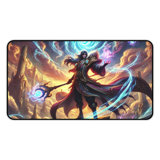 Mystical Mage Desk Mat – Enchanting Fantasy Artwork for Gamers & Creatives