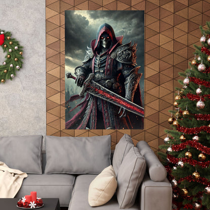 Dark Fantasy Matte Vertical Posters - Epic Warrior Design for Home Decor - Arctic Threadworks