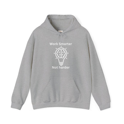 Work Smarter Unisex Hoodie - Motivational Heavy Blend Sweatshirt - Arctic Threadworks