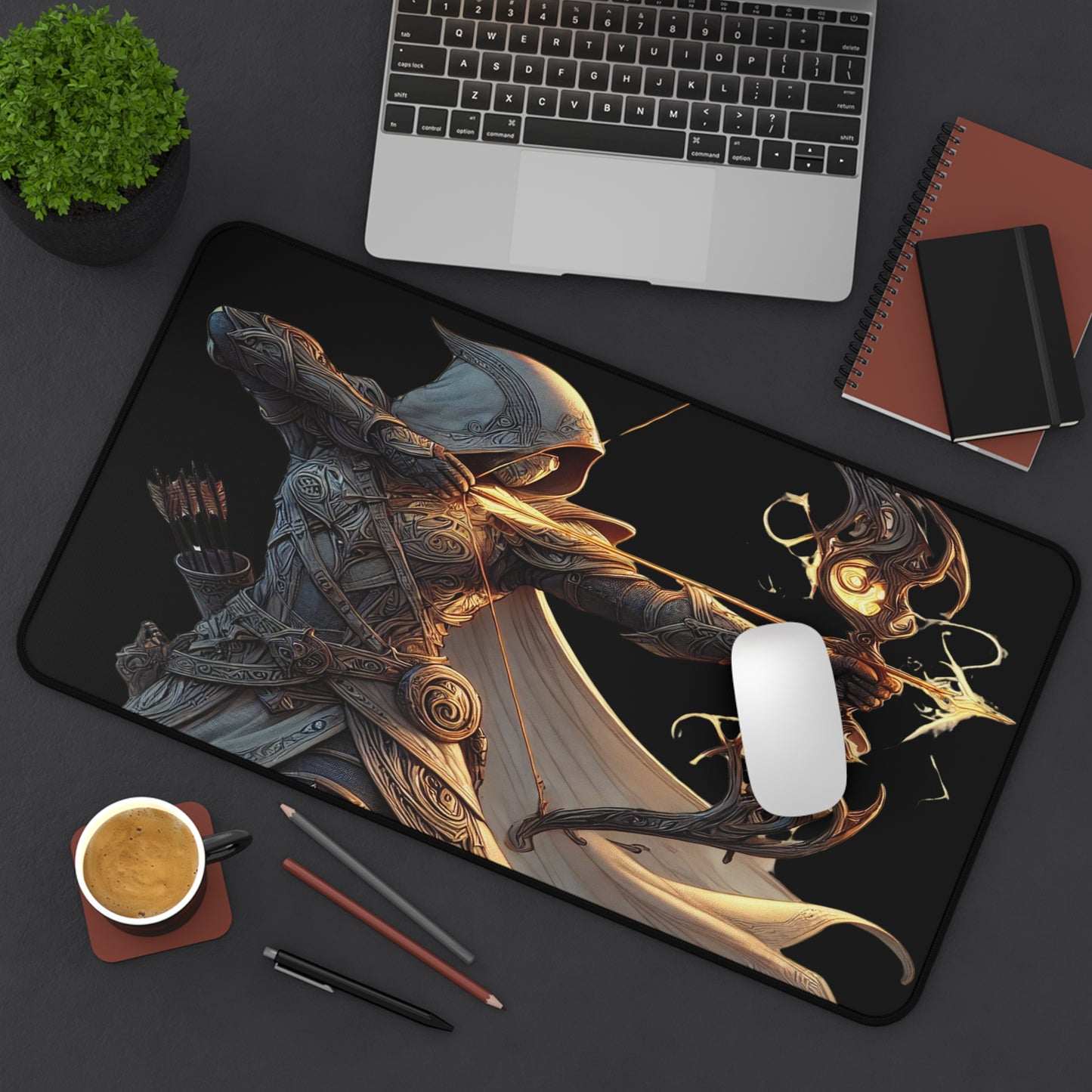 Fantasy Archer Desk Mat – Precision and Power for Your Battleground!