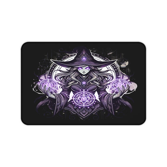 Mystic Witch Desk Mat – Enchant Your Workspace!