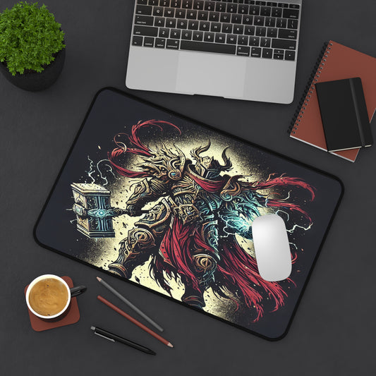 Mythical Warrior Desk Mat - Gamer Office Accessories