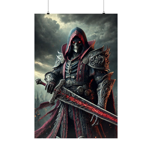 Dark Fantasy Matte Vertical Posters - Epic Warrior Design for Home Decor 20 $ Poster Level Up Your Walls – Gaming Posters Arctic Threadworks Arctic Threadworks