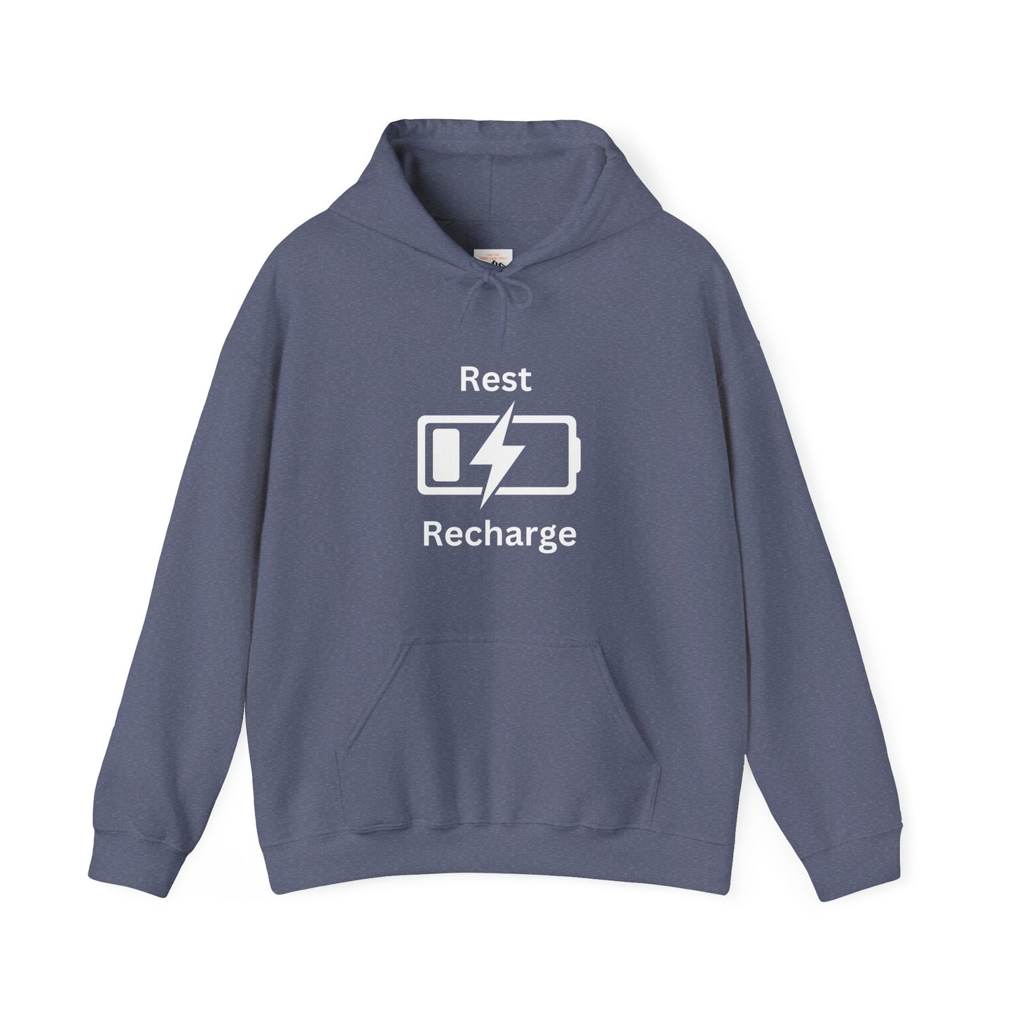 Rest Recharge Hoodie - Unisex Heavy Blend Sweatshirt for Relaxation - Arctic Threadworks