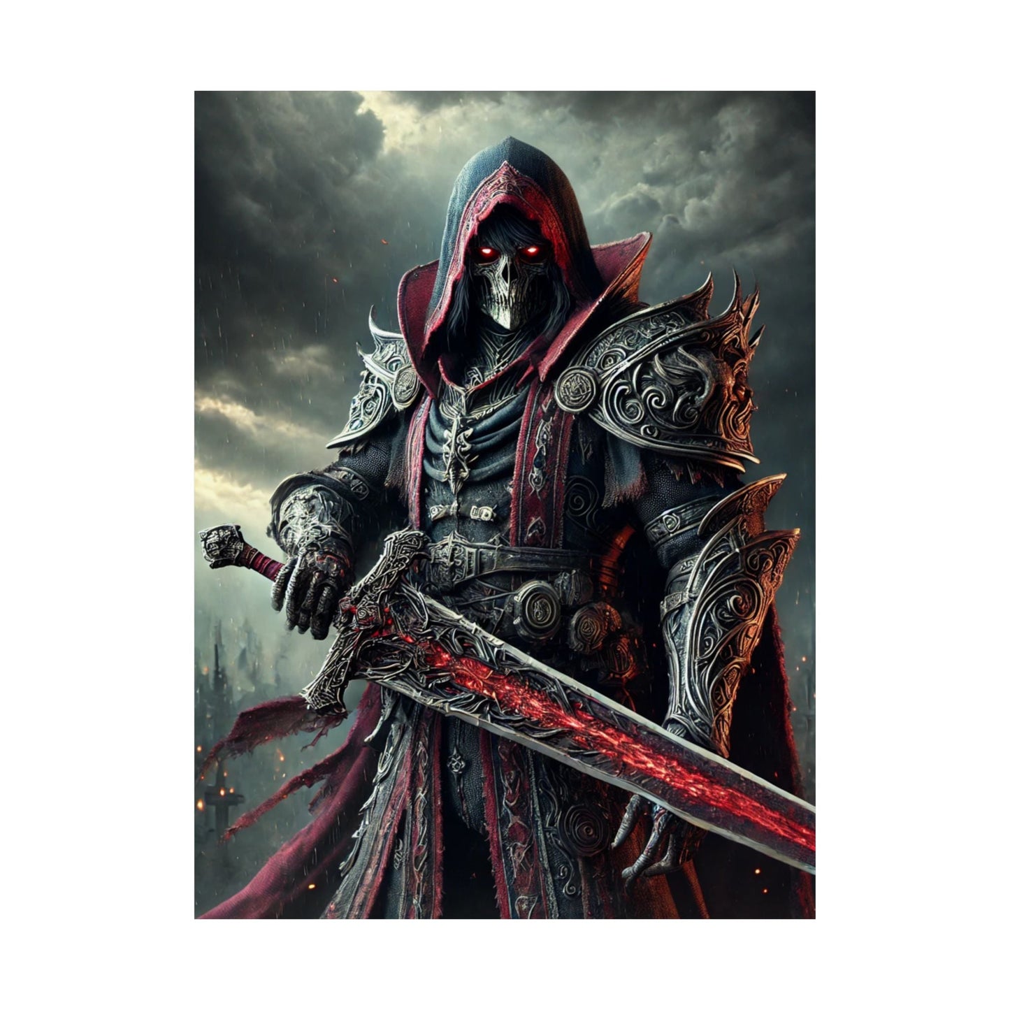 Dark Fantasy Matte Vertical Posters - Epic Warrior Design for Home Decor 20 $ Poster Level Up Your Walls – Gaming Posters Arctic Threadworks Arctic Threadworks