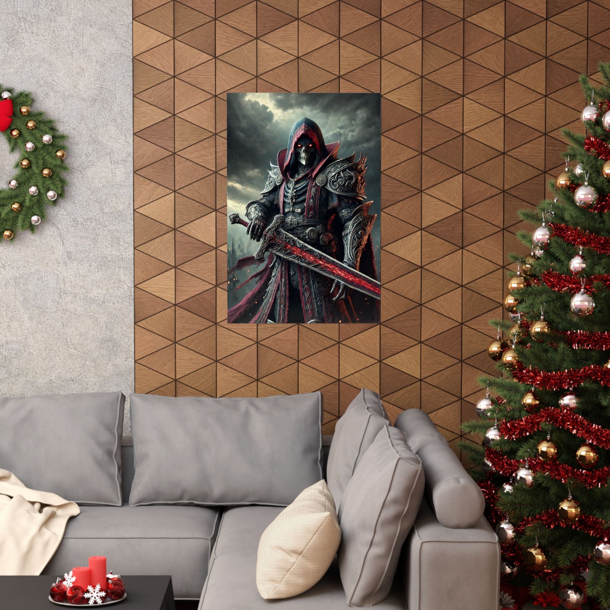 Dark Fantasy Matte Vertical Posters - Epic Warrior Design for Home Decor - Arctic Threadworks