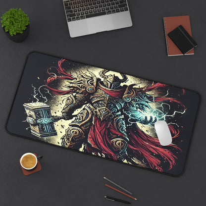 Mythical Warrior Desk Mat - Gamer Office Accessories