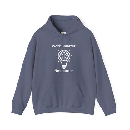 Work Smarter Unisex Hoodie - Motivational Heavy Blend Sweatshirt - Arctic Threadworks