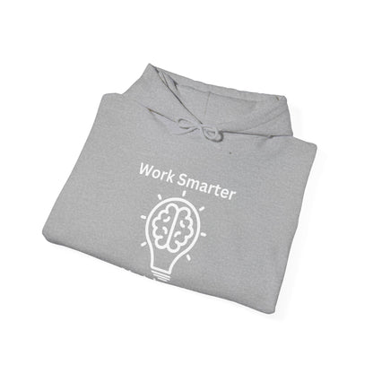 Work Smarter Unisex Hoodie - Motivational Heavy Blend Sweatshirt - Arctic Threadworks