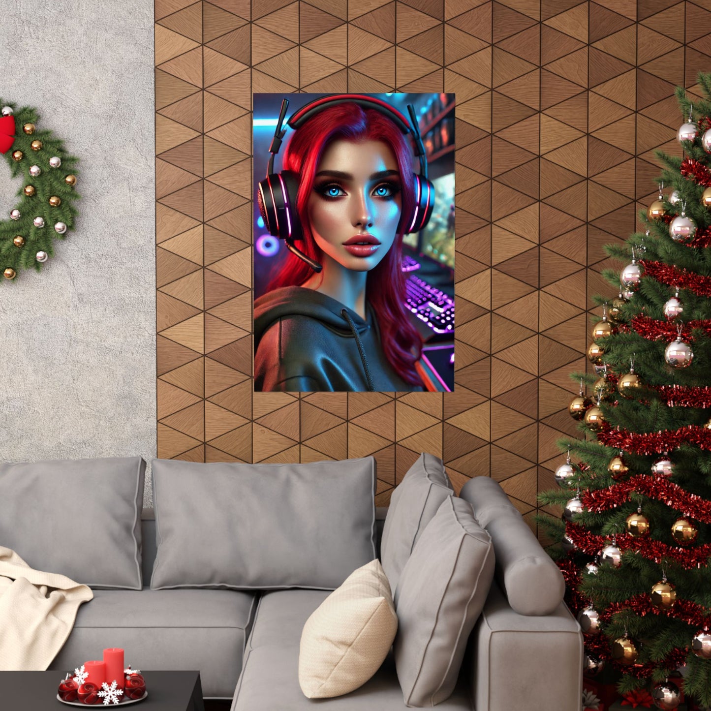 Gamer Girl Poster - Arctic Threadworks