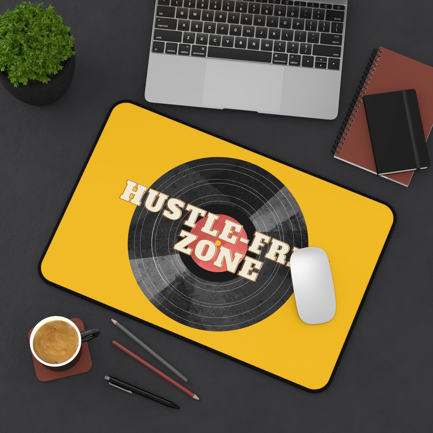 Hustle-Free Zone Desk Mat - Comfortable Workspace Accessory for Creatives