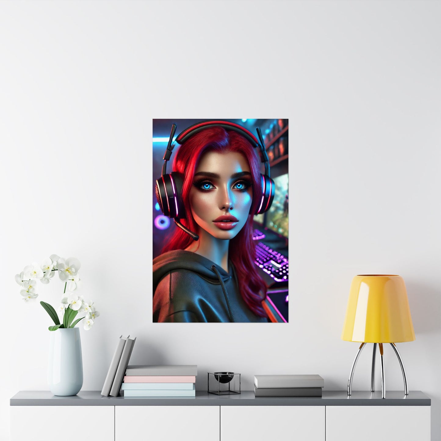 Gamer Girl Poster - Arctic Threadworks