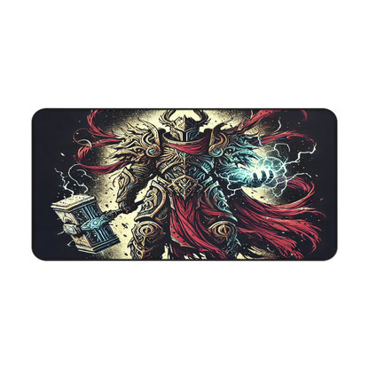 Mythical Warrior Desk Mat - Gamer Office Accessories