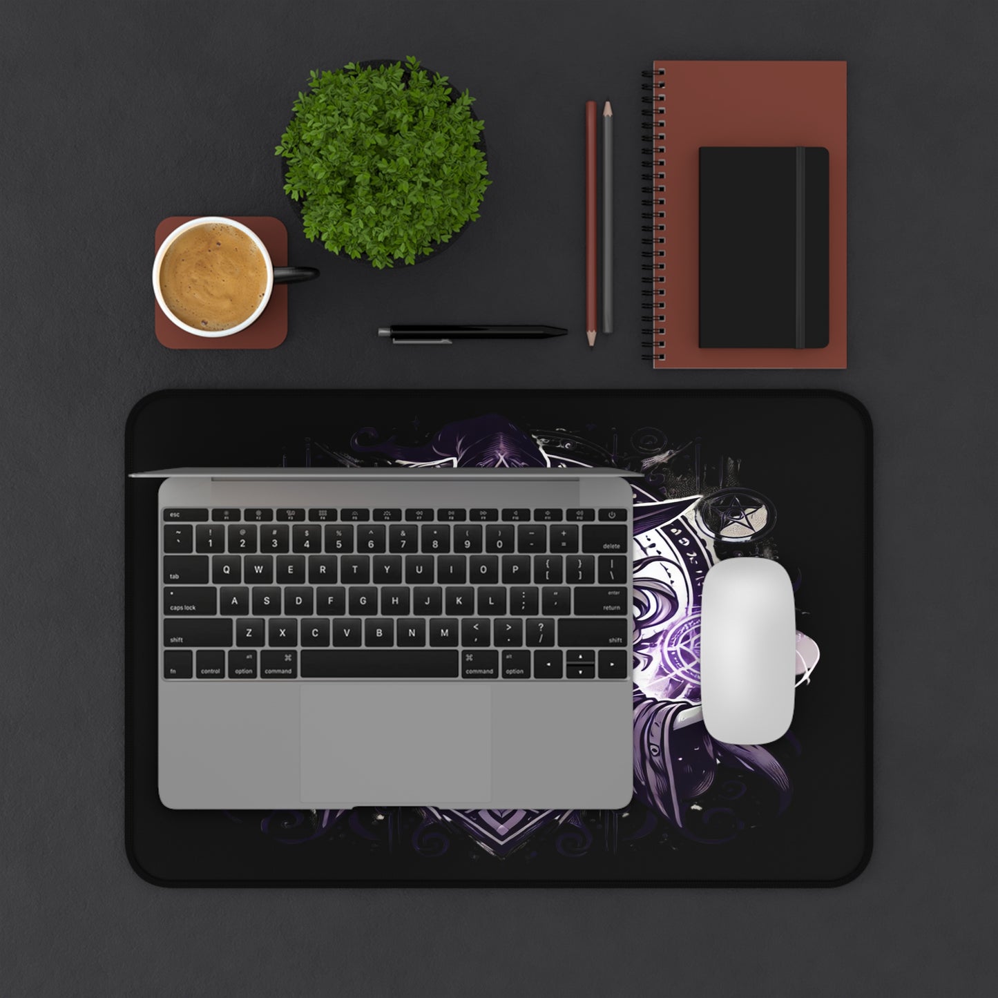 Mystic Witch Desk Mat – Enchant Your Workspace!