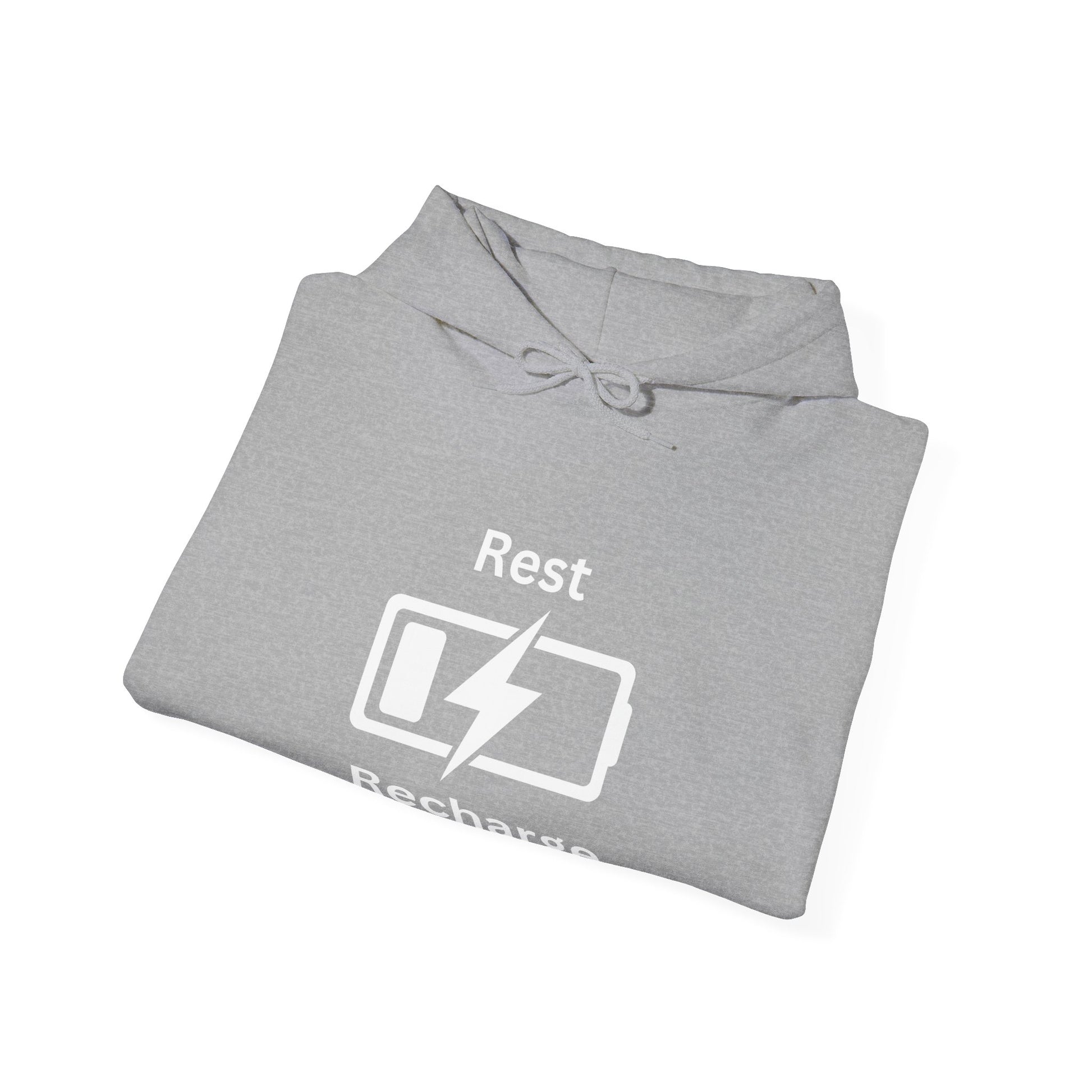 Rest Recharge Hoodie - Unisex Heavy Blend Sweatshirt for Relaxation - Arctic Threadworks