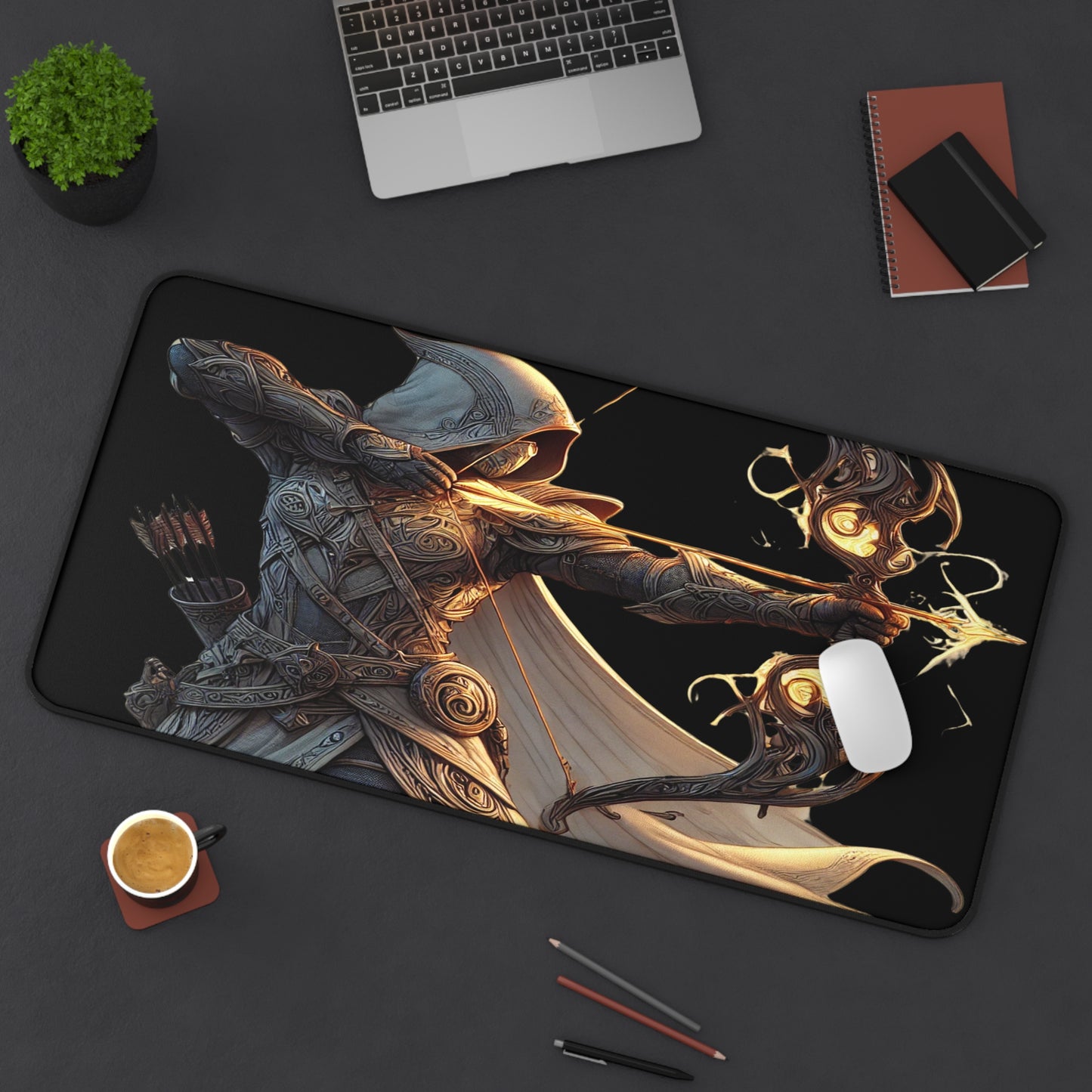 Fantasy Archer Desk Mat – Precision and Power for Your Battleground!