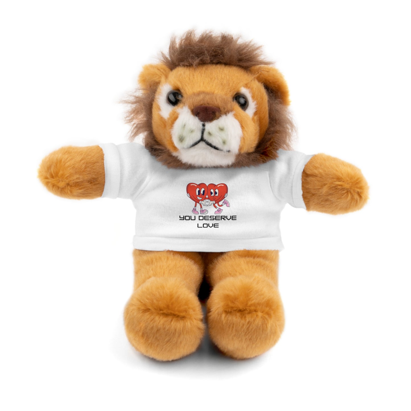 Adorable Stuffed Animals with 'You Deserve Love' Tee - Arctic Threadworks