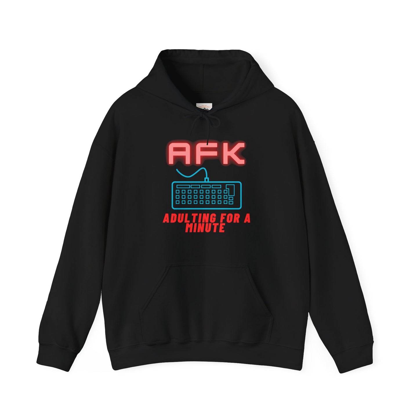 AFK Adulting for a Minute Hoodie - Unisex Comfortable Sweatshirt for Gamers - Arctic Threadworks