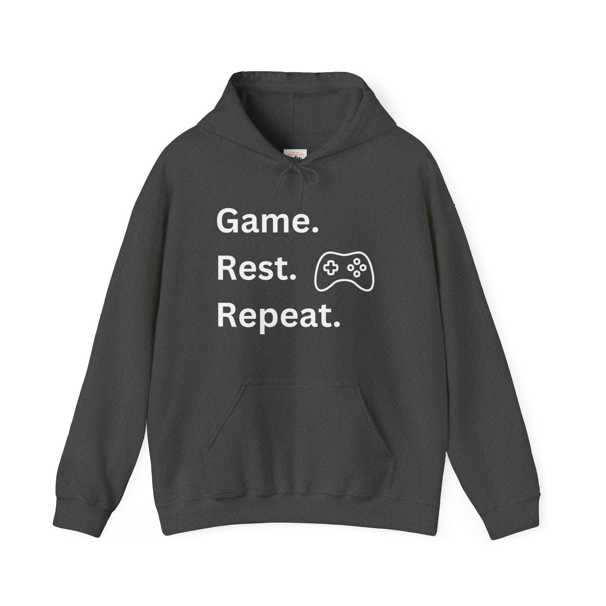 Gamer Sweatshirt - Game Rest Repeat Hoodie for Gaming Enthusiasts - Arctic Threadworks