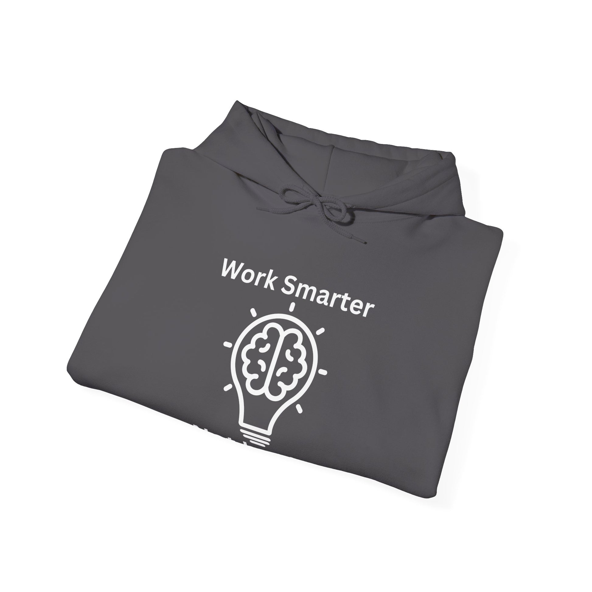 Work Smarter Unisex Hoodie - Motivational Heavy Blend Sweatshirt - Arctic Threadworks