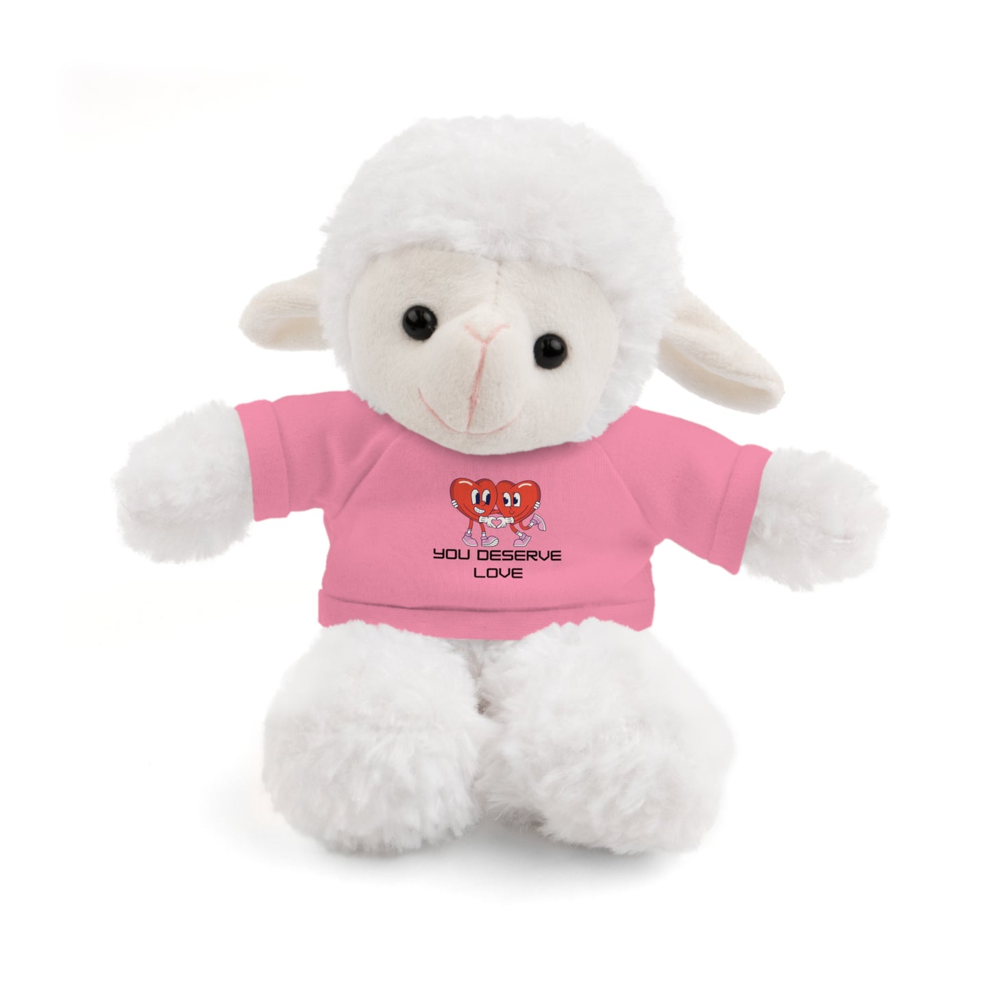 Adorable Stuffed Animals with 'You Deserve Love' Tee - Arctic Threadworks