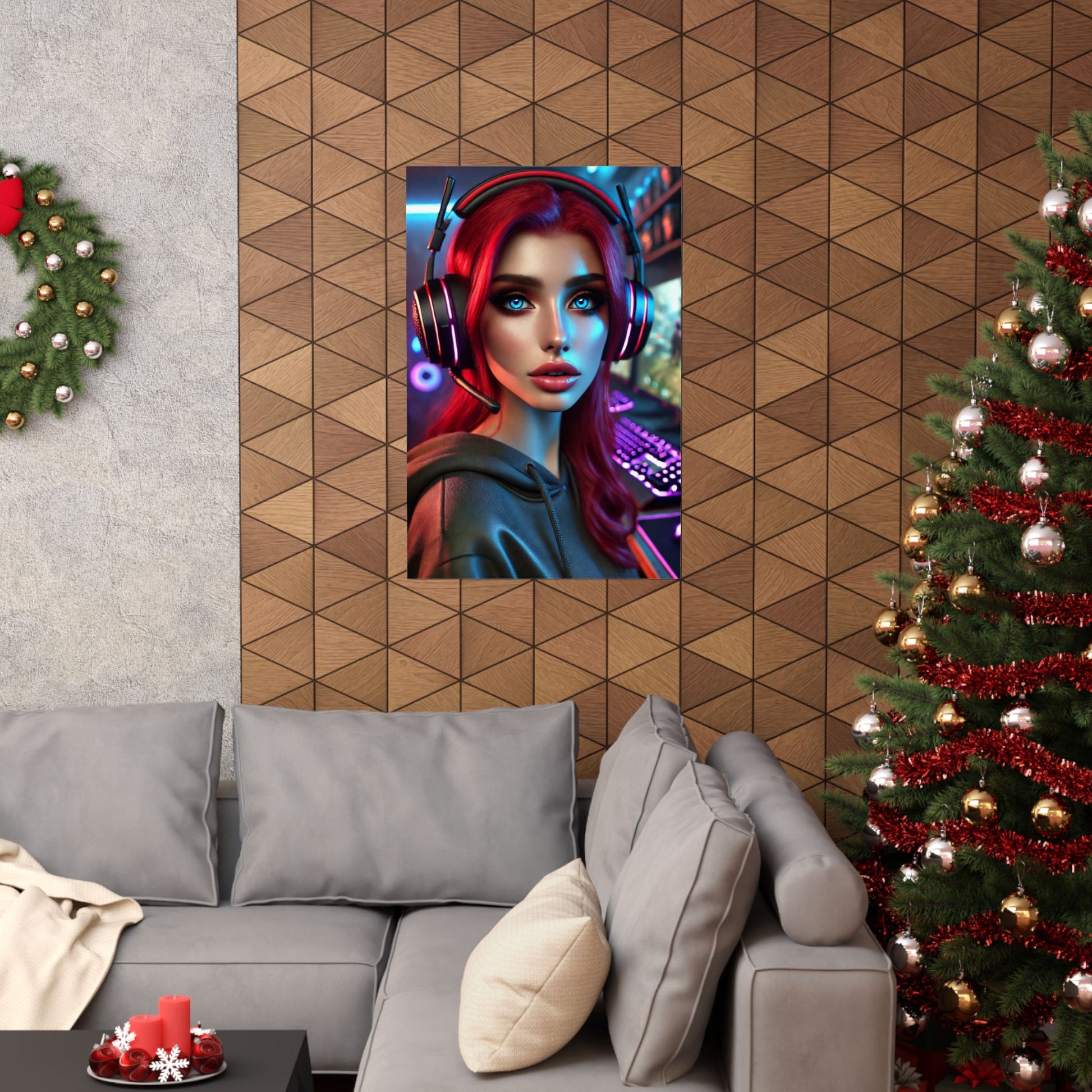 Gamer Girl Poster - Arctic Threadworks