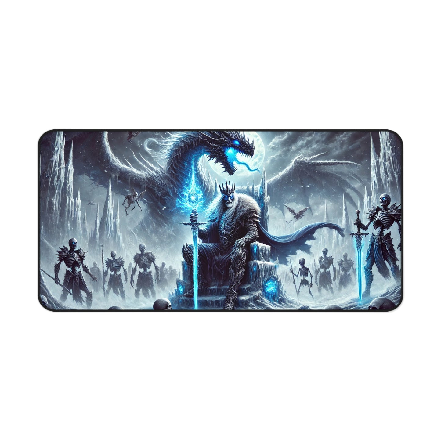 Epic Fantasy Desk Mat  Dragon & Warrior Edition