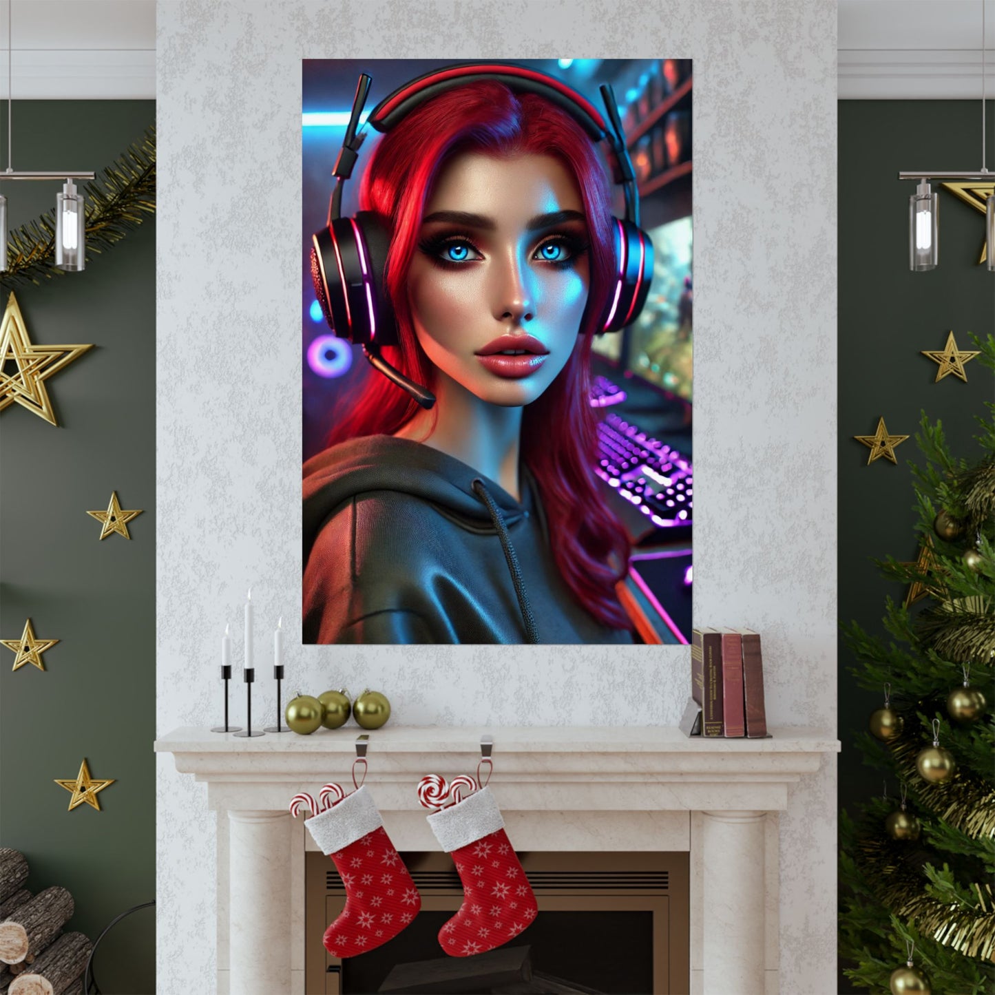 Gamer Girl Poster - Arctic Threadworks